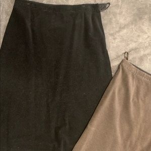 Corduroy A-line skirt
